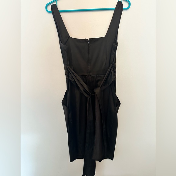 Black Satin Dress size 7 - Picture 2 of 2